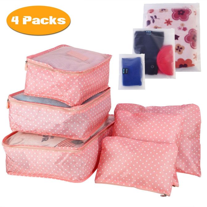 9Pcs/Set Clothes Storage Bags Water-Resistant Travel Luggage Organizer Clothing Packing Cubes for Blouse Hosiery Stocking Underwear - Image 101