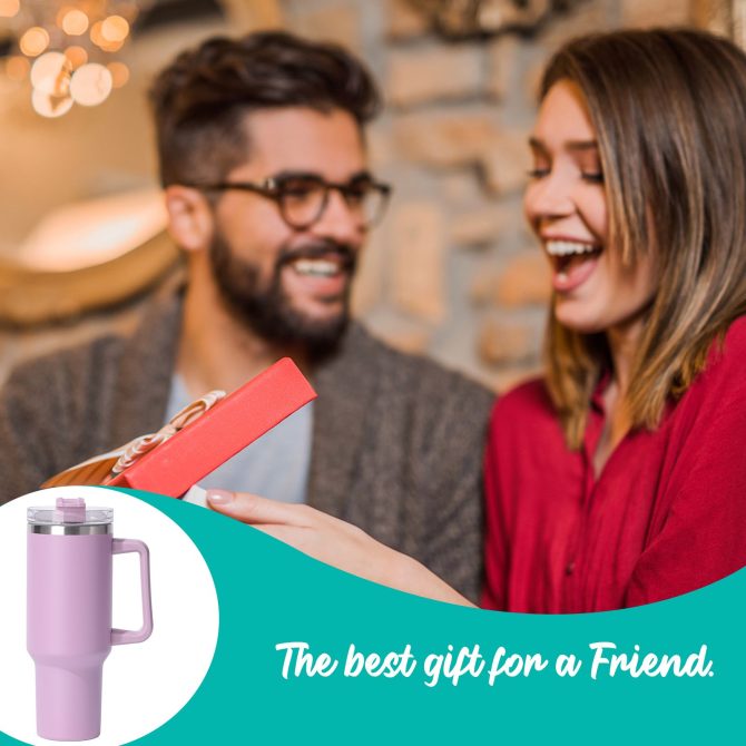 40oz large capacity tumbler, With Handle And Straw Lid, Insulated Reusable Stainless Steel Water Bottles Travel Mug Coffee Cup car cup water cup For Men Women Outdoor Camping Driving,  gift - Image 31