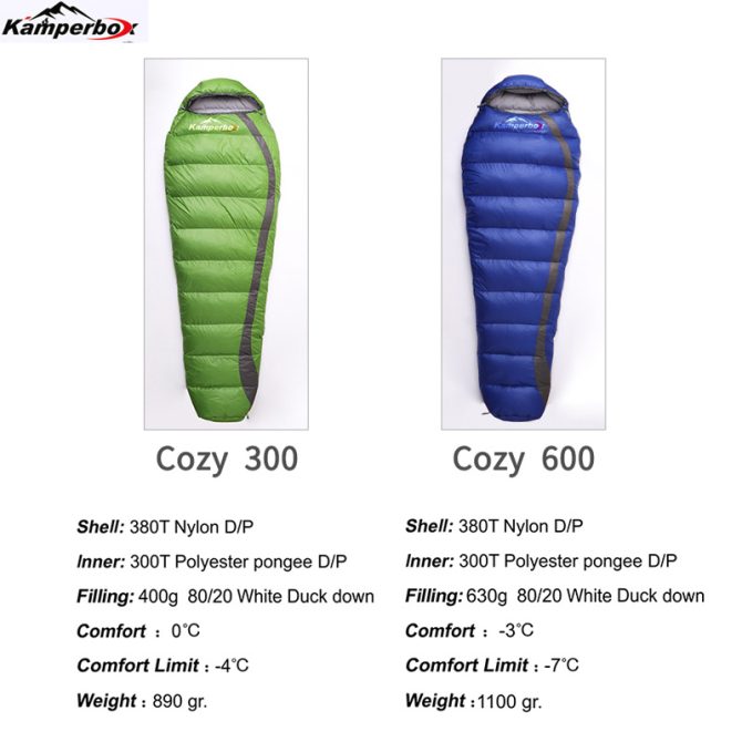 Kamperbox Winter Down Sleeping Bag Camping Equipment Lightweight Sleeping Bag - Image 2