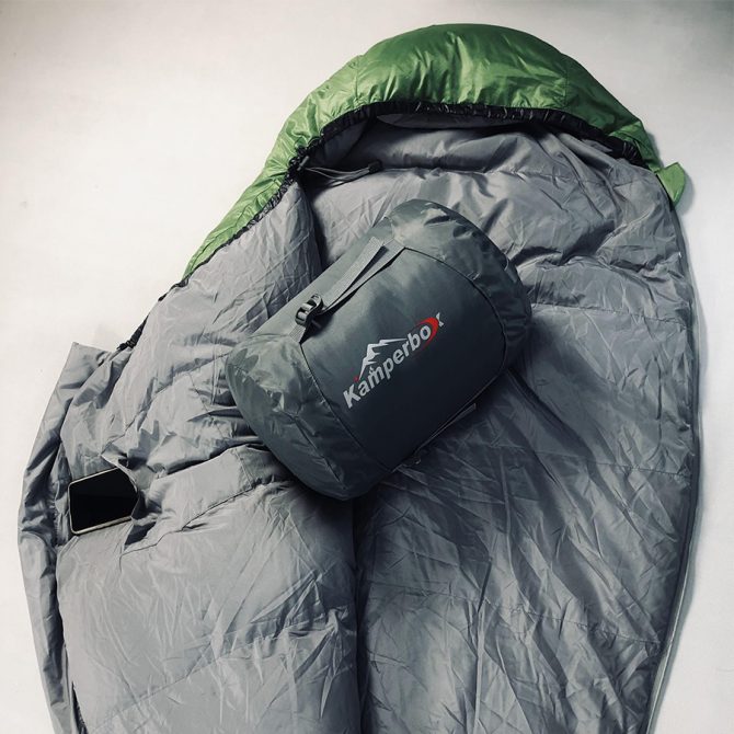 Kamperbox Winter Down Sleeping Bag Camping Equipment Lightweight Sleeping Bag - Image 6