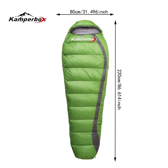 Kamperbox Winter Down Sleeping Bag Camping Equipment Lightweight Sleeping Bag - Image 8