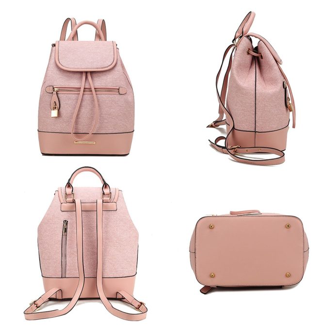MKF Collection Porsha Vegan Leather Women Backpack by Mia K - Image 9