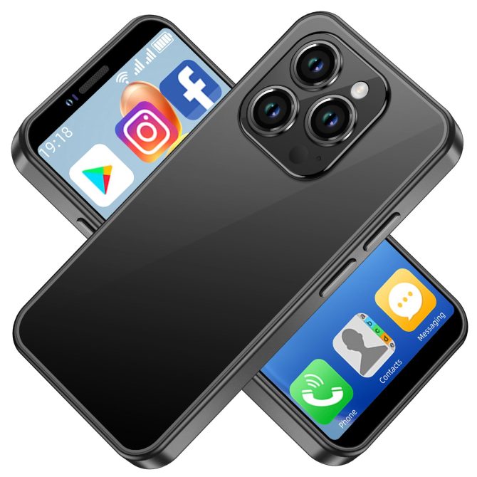 Gift For Kids 4G i16 Mini Smartphone, 3+64 GB Small Unlocked Smartphone, 3.5 HD Screen, 2600mAh Battery, Dual SIM, Facial Recognition, Pocket Phone - Image 3