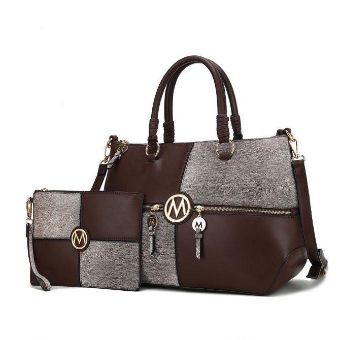 MKF Collection Maji Vegan Leather Women Satchel with Wristlet by Mia K - Image 31