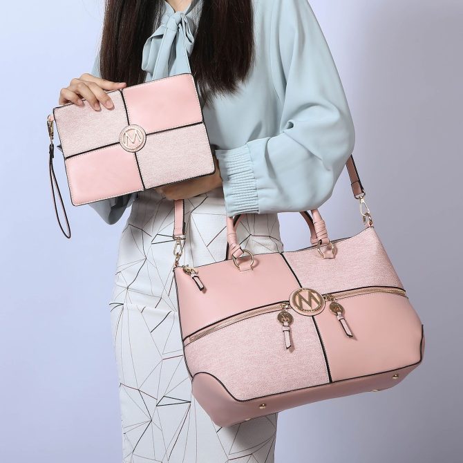 MKF Collection Maji Vegan Leather Women Satchel with Wristlet by Mia K - Image 17