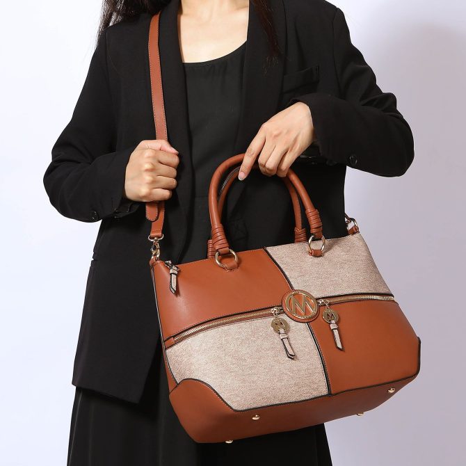 MKF Collection Maji Vegan Leather Women Satchel with Wristlet by Mia K - Image 18