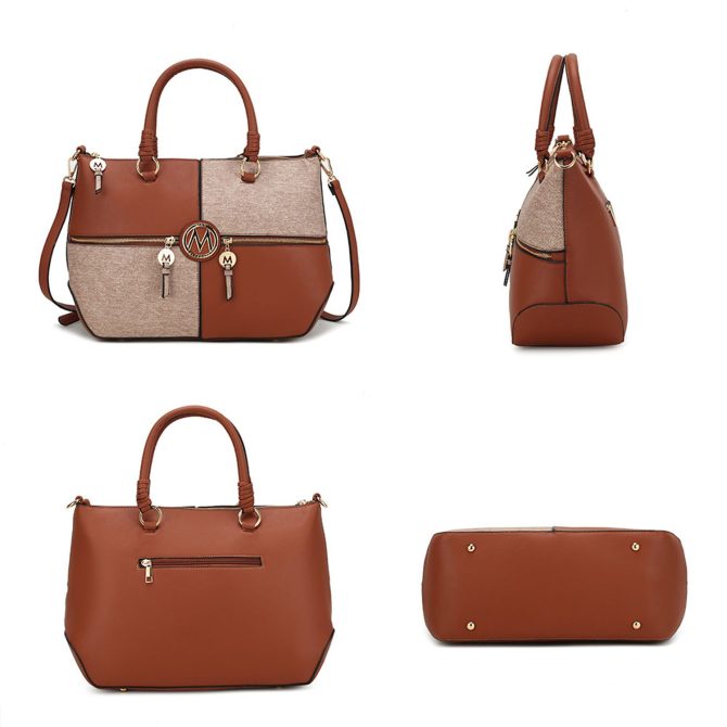MKF Collection Maji Vegan Leather Women Satchel with Wristlet by Mia K - Image 19