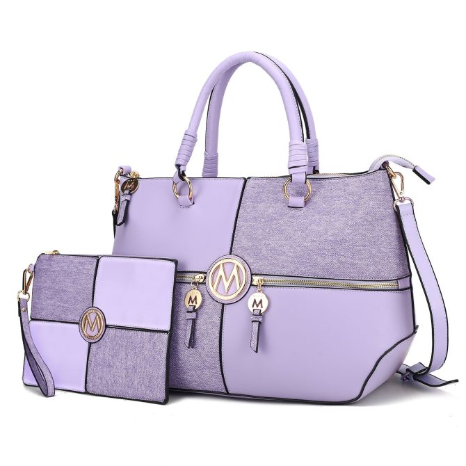 MKF Collection Maji Vegan Leather Women Satchel with Wristlet by Mia K - Image 21