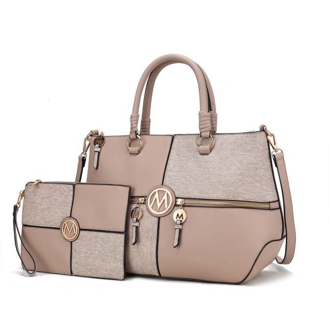 MKF Collection Maji Vegan Leather Women Satchel with Wristlet by Mia K - Image 26