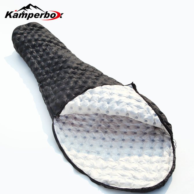 Kamperbox Down Sleeping Bag, Camping 3 Season Ultralight Sleeping Bags, Lightweight Sleeping Bag Bubblue Air 2 - Image 2