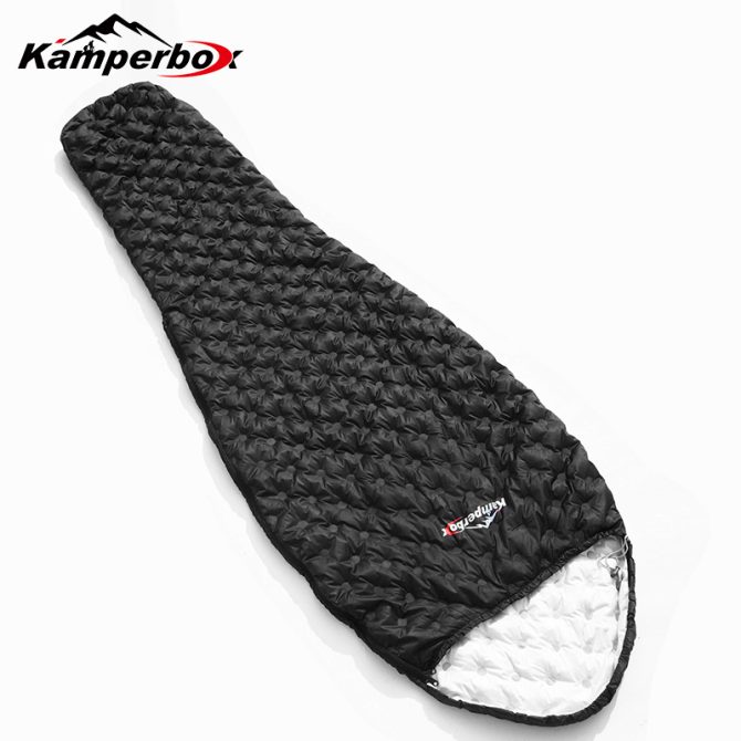 Kamperbox Down Sleeping Bag, Camping 3 Season Ultralight Sleeping Bags, Lightweight Sleeping Bag Bubblue Air 2 - Image 4