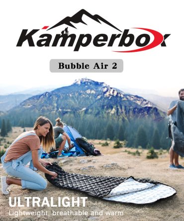 Kamperbox Down Sleeping Bag, Camping 3 Season Ultralight Sleeping Bags, Lightweight Sleeping Bag Bubblue Air 2