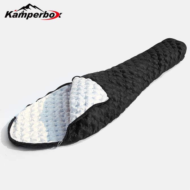 Kamperbox Down Sleeping Bag, Camping 3 Season Ultralight Sleeping Bags, Lightweight Sleeping Bag Bubblue Air 2 - Image 6