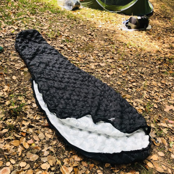 Kamperbox Down Sleeping Bag, Camping 3 Season Ultralight Sleeping Bags, Lightweight Sleeping Bag Bubblue Air 2 - Image 7