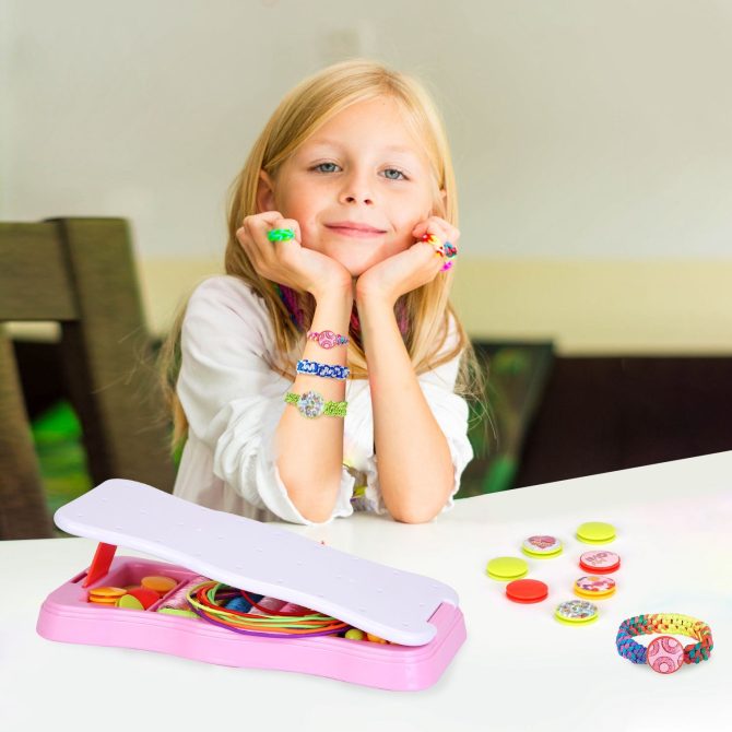 Bracelet Making Kit DIY Arts and Crafts Toys Kids Travel Activity Set Birthday Gifts For 6 7 8 9 10 11 12 Year Old Girls - Image 3
