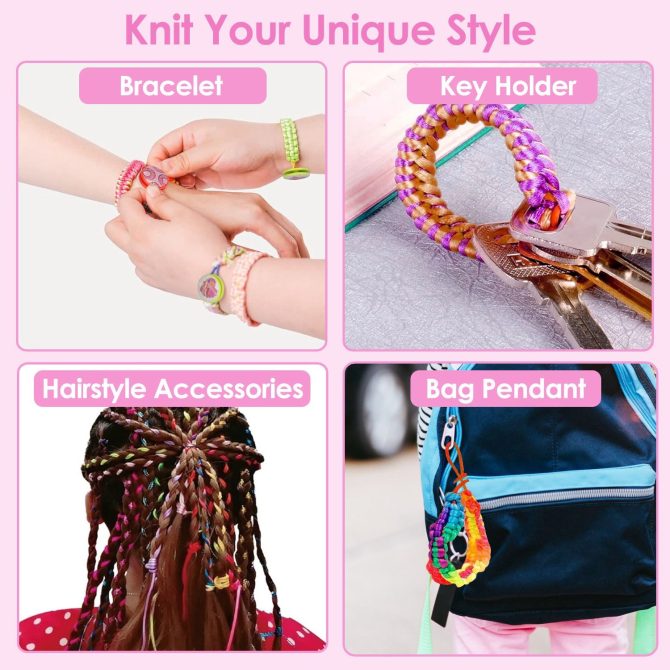 Bracelet Making Kit DIY Arts and Crafts Toys Kids Travel Activity Set Birthday Gifts For 6 7 8 9 10 11 12 Year Old Girls - Image 7