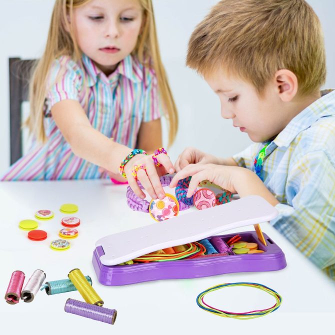 Bracelet Making Kit DIY Arts and Crafts Toys Kids Travel Activity Set Birthday Gifts For 6 7 8 9 10 11 12 Year Old Girls - Image 16