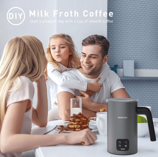 300W Multifunctional cold / hot milk foam 300ml Fully Automatic Milk Heater 360° rotating base SUS304 without BPA adjustable temperature and thickness cappuccino chocolate protein powder mixer cold - Image 17