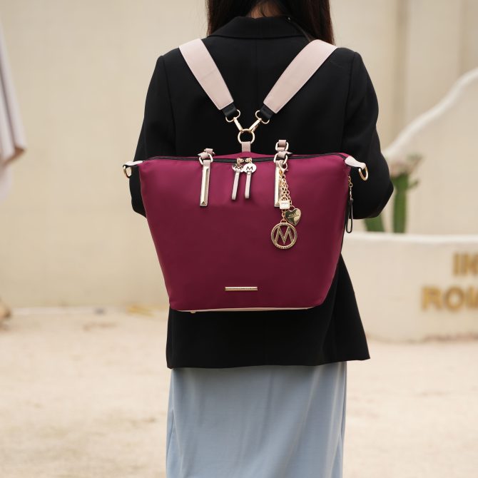 MKF Collection Layla Women's Tote Bag Convertible In Backpack By Mia K - Image 37