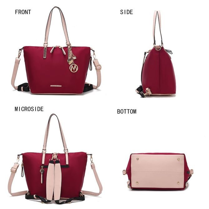 MKF Collection Layla Women's Tote Bag Convertible In Backpack By Mia K - Image 17