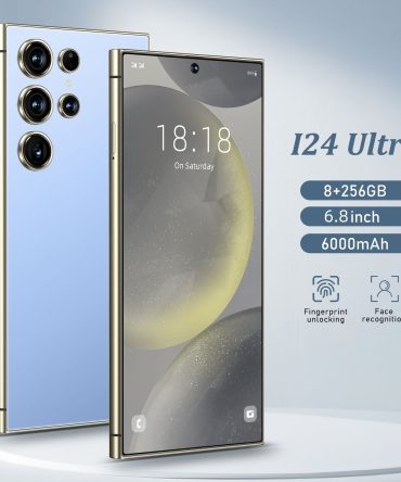 8GB+256GB I24 Ultra Android 13 Smartphone - 6.8"HD Display, 6000mAh Battery, Built-in Stylus Pen, Unlocked Cell Phone For Global Use(Blue)