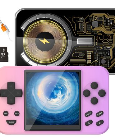 Multifunctional Game Console Power Bank, 20W Wireless Magnetic Charging, 6000+ Built-in Classic Games, MP3, MP4, Digital Photo Frame, E-book, Movie Player Best Holiday Gift.(gradient)