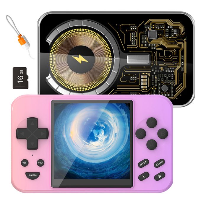 Multifunctional Game Console Power Bank, 20W Wireless Magnetic Charging, 6000+ Built-in Classic Games, MP3, MP4, Digital Photo Frame, E-book, Movie Player Best Holiday Gift.(gradient)