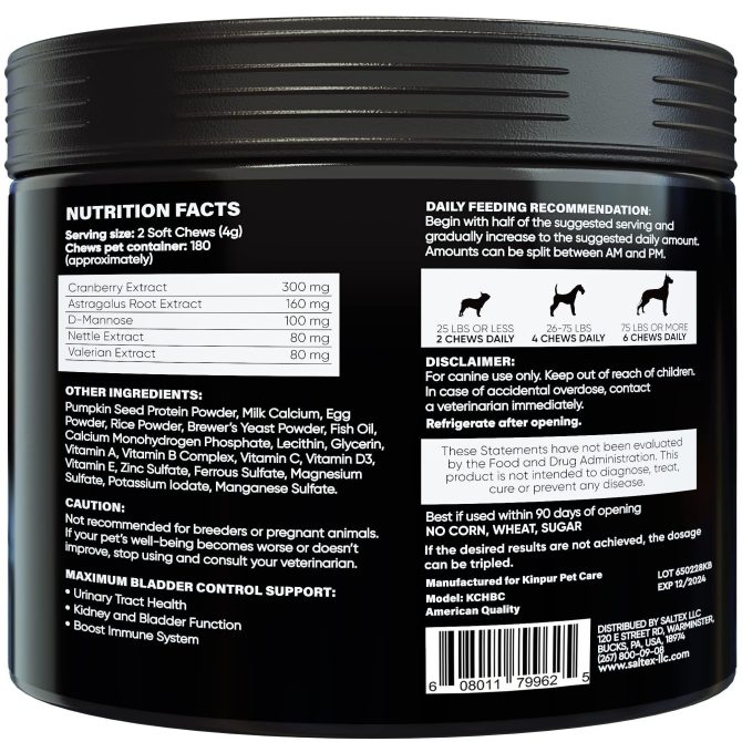 180 Cranberry Chews Dog Cranberry Supplement Natural Aid for Urinary Tract Bladder Kidney Health Immune Support for Dogs of All Ages and Breeds Duck Flavor - Image 7