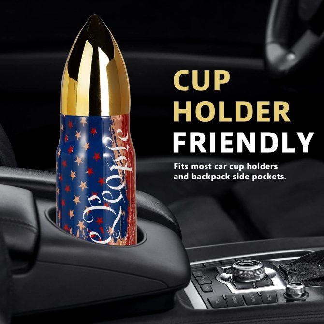 WE THE PEOPLE USA Flag Stainless Steel Bullet Tumbler - Image 10