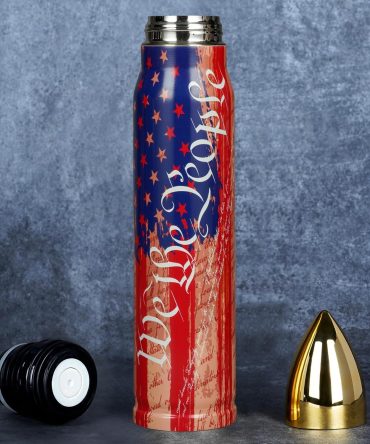 WE THE PEOPLE USA Flag Stainless Steel Bullet Tumbler