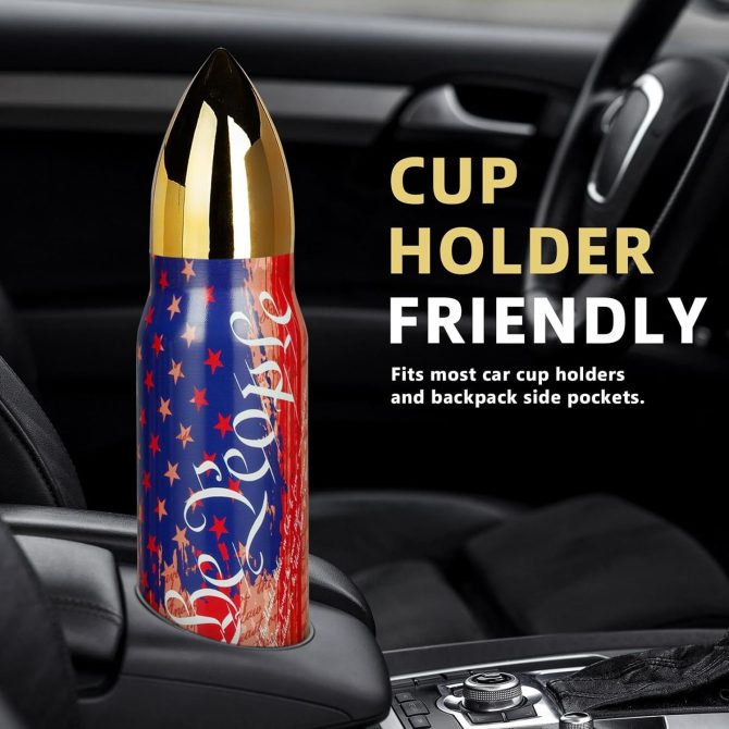 WE THE PEOPLE USA Flag Stainless Steel Bullet Tumbler - Image 5
