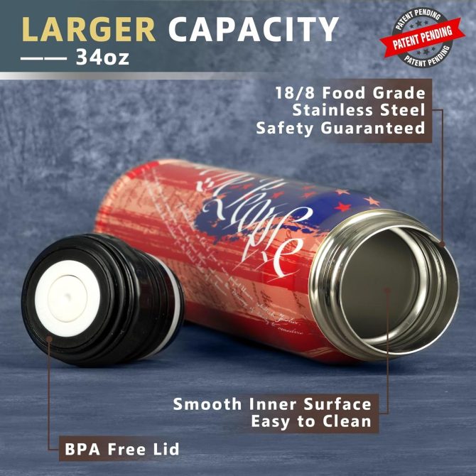 WE THE PEOPLE USA Flag Stainless Steel Bullet Tumbler - Image 6
