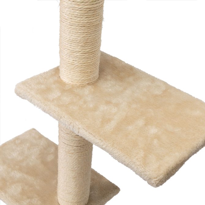5 Pcs Wall Mounted Cat Climber Set;  Floating Cat Shelves and Perches;  Cat Activity Tree with Scratching Posts;  Modern Cat Furniture - Image 6
