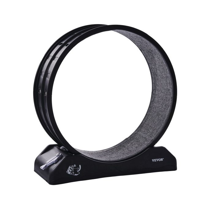 VEVOR Cat Exercise Wheel 31.5 in Large Indoor Cat Running Wheel Treadmill Black - Image 11