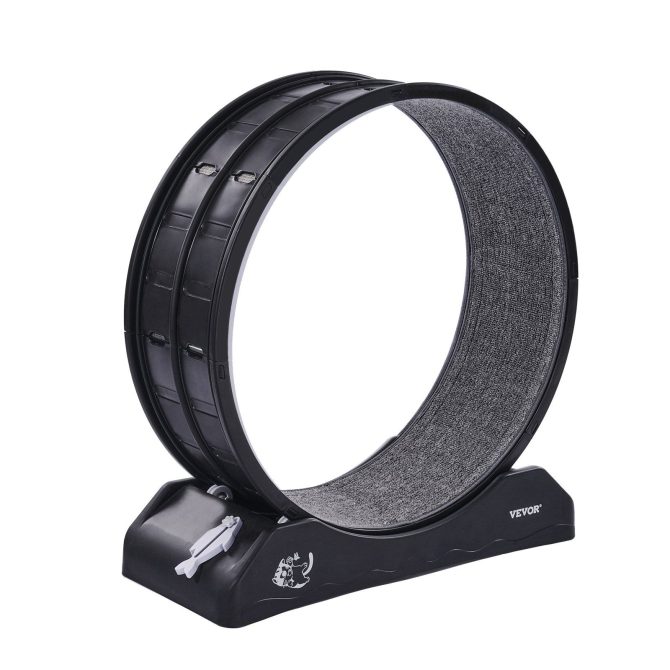 VEVOR Cat Exercise Wheel 31.5 in Large Indoor Cat Running Wheel Treadmill Black - Image 10