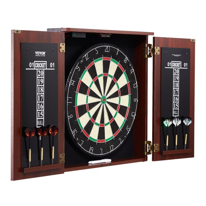VEVOR Dartboard and Cabinet Set Official Size Complete Accessory Steel Tip Dart - Image 9