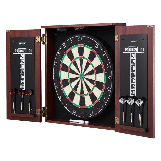 VEVOR Dartboard and Cabinet Set Official Size Complete Accessory Steel Tip Dart - Image 10