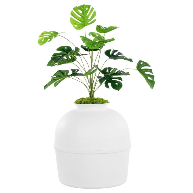 VEVOR Odor-Free Plant Cat Litter Box Hidden Cat Litter Box with Artificial Plant - Image 11