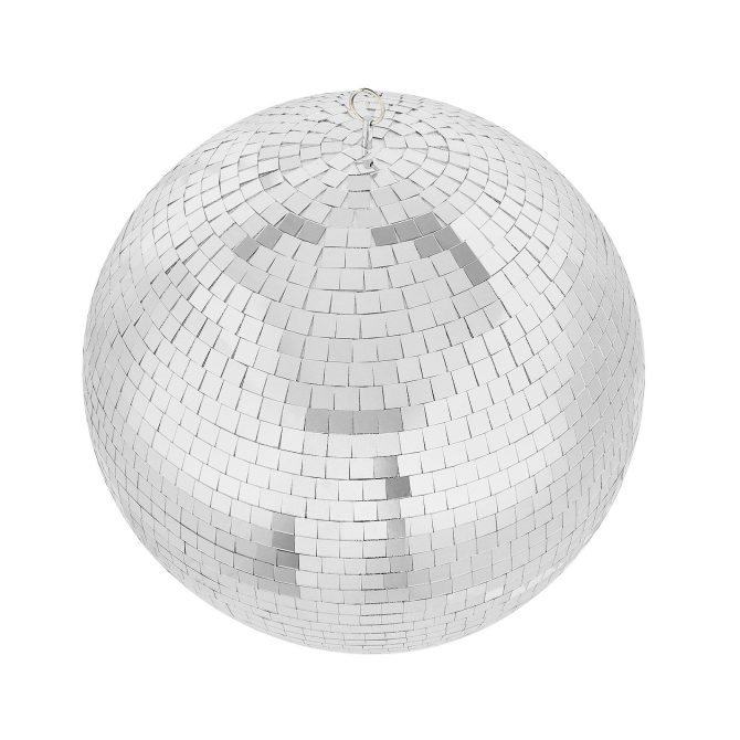 Mirror Disco Ball 20 In Silver Party Large Disco Ball with Hanging Ring - Image 11