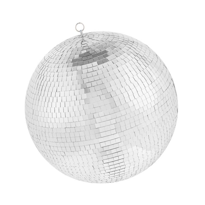 Mirror Disco Ball 20 In Silver Party Large Disco Ball with Hanging Ring - Image 9