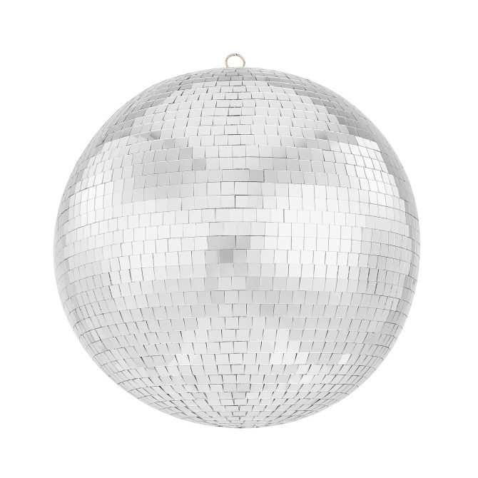 Mirror Disco Ball 20 In Silver Party Large Disco Ball with Hanging Ring - Image 10