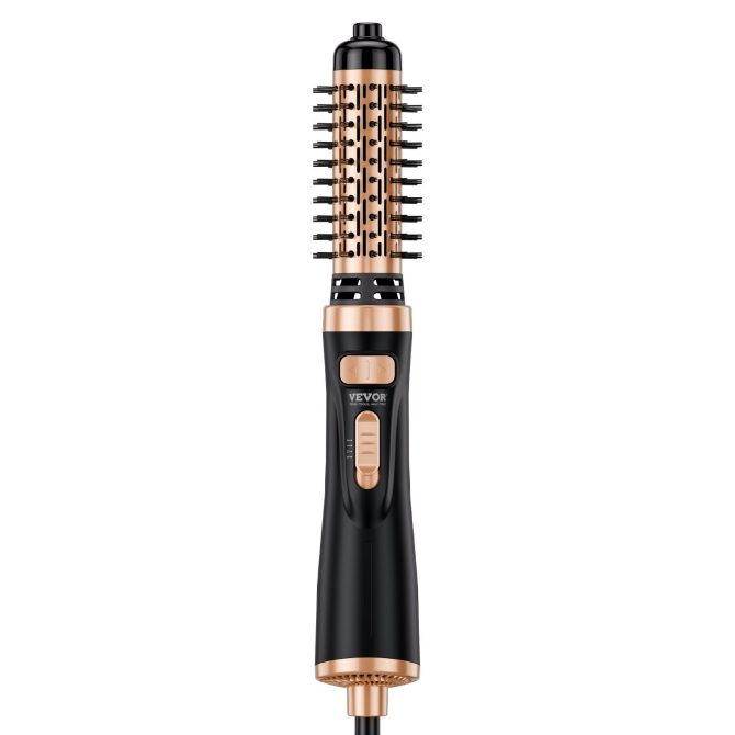 VEVOR Rotating Hair Dryer Brush Hot Air Styling Brush with 1.5" and 2" Head - Image 9