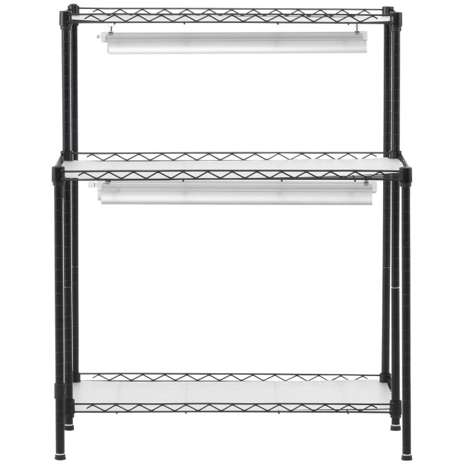 VEVOR DIY Plant Stand with Grow Light, 6-Tier Large Tall Plant Shelf with 192W 5000K Full Spectrum Grow Lights, Indoor Grow Light Shelf with Wheels for Seed Starting 29.5" L x 13.8" W x 70.9" H - Image 11