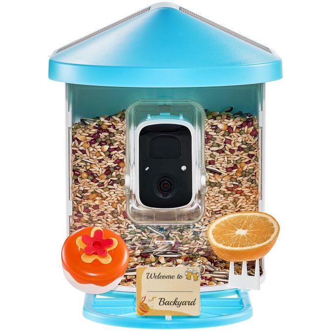 VEVOR Smart Bird Feeder with Camera 2K HD AI Identify Bird Species Solar-Powered - Image 10