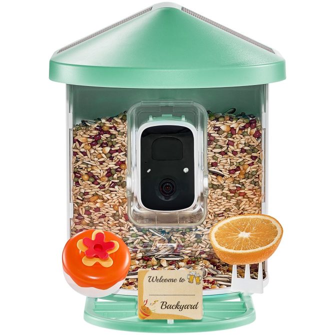 VEVOR Smart Bird Feeder with Camera 2K HD AI Identify Bird Species Solar-Powered - Image 10