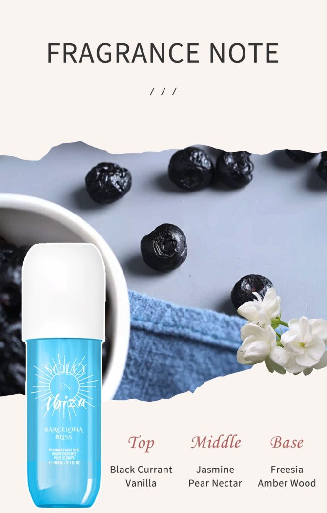 [SOLO EN IBIZA Mist] 4pcs Set SOLO EN IBIZA6.1fl.oz Long-Lasting Hair & Body Fragrance Misfor Women Perfect for Dating, Parties and GiftGiving - Image 2