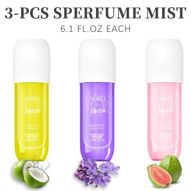 [SOLO EN IBIZA Mist] 4pcs Set SOLO EN IBIZA6.1fl.oz Long-Lasting Hair & Body Fragrance Misfor Women Perfect for Dating, Parties and GiftGiving - Image 68