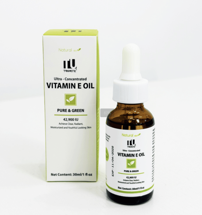 PSKC1006 Vitamin E oil, refreshing and non-sticky, capacity 30ml*2, sales set 1*2pc, help improve acne printing, acne removal, anti-aging, dark spot correction, moisturizing, scar treatment, soften