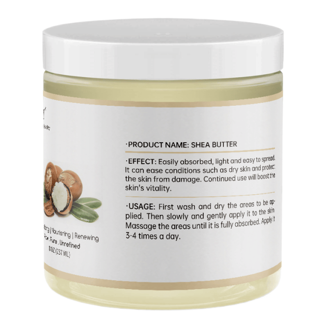 PSKC1008  shea oil natural body moisturizer, hyaluronic acid, capacity235ml(8oz) sales set 1*2pc, suitable for dry, cracked skin, eczema, stretch marks treatment and anti-aging, moisturizing - Image 2