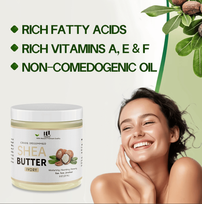 PSKC1008  shea oil natural body moisturizer, hyaluronic acid, capacity235ml(8oz) sales set 1*2pc, suitable for dry, cracked skin, eczema, stretch marks treatment and anti-aging, moisturizing - Image 5